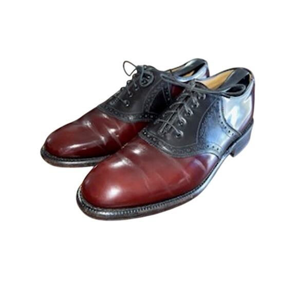 Gorgeous Johnston & Murphy Men\'s 8.5 D/B Heritage Usa Made Saddle Oxfords main image 6